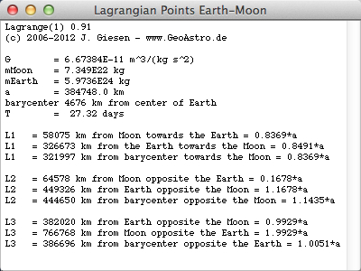 lagrangian points Earth Moon